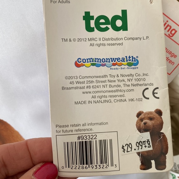 Ted Movie Talking Plush Pillow *Adult Language - Picture 4 of 11